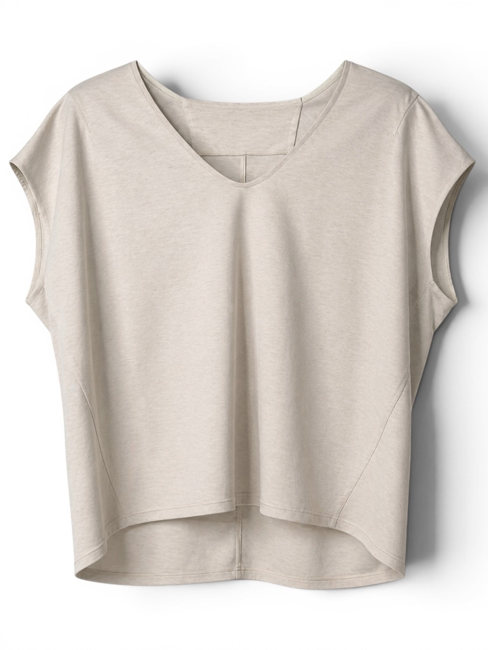 LULULEMON Capped Sleeve Tee White Opal Cream Oversized Pima Cotton M